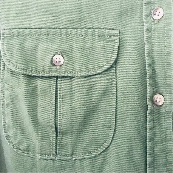Merona Olive Green Button Up. - Picture 5 of 5